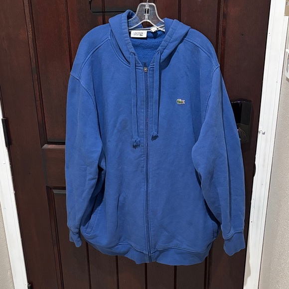 Lacoste Other - Lacoste Royal Blue Full-Zip Sweatshirt Hoodie 3XLB